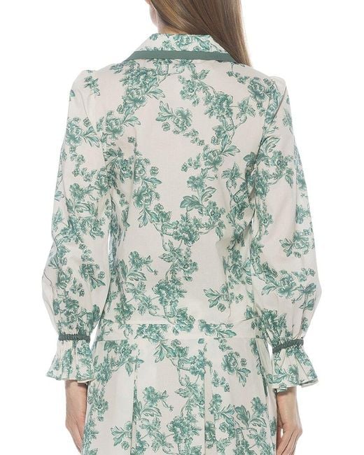 Alexia Admor Blue Shannah Blouse