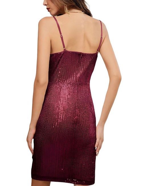 Linda Charm Purple Mini Dress