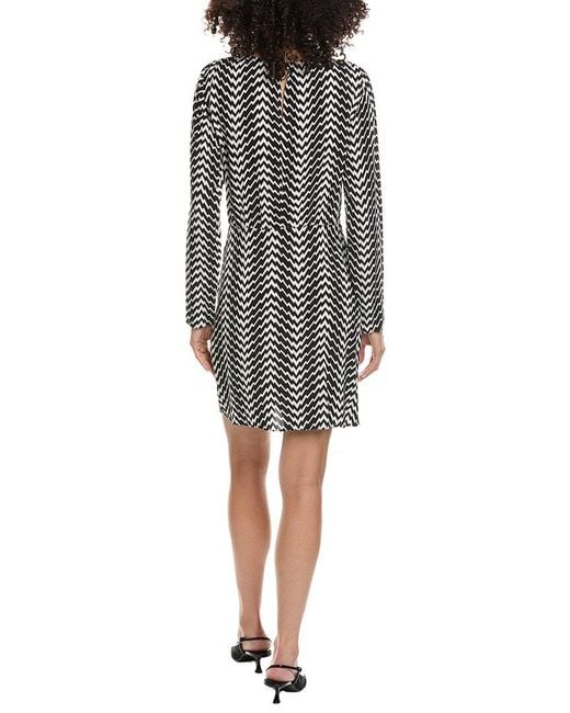 The Kooples Black Zigzag Mini Dress