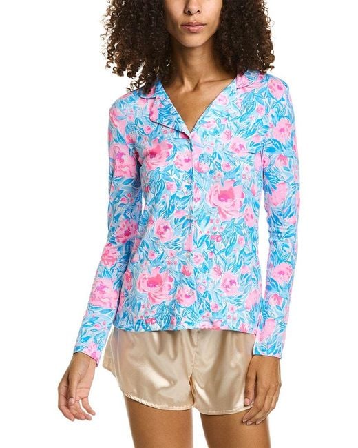 Lilly Pulitzer Blue Pj Top
