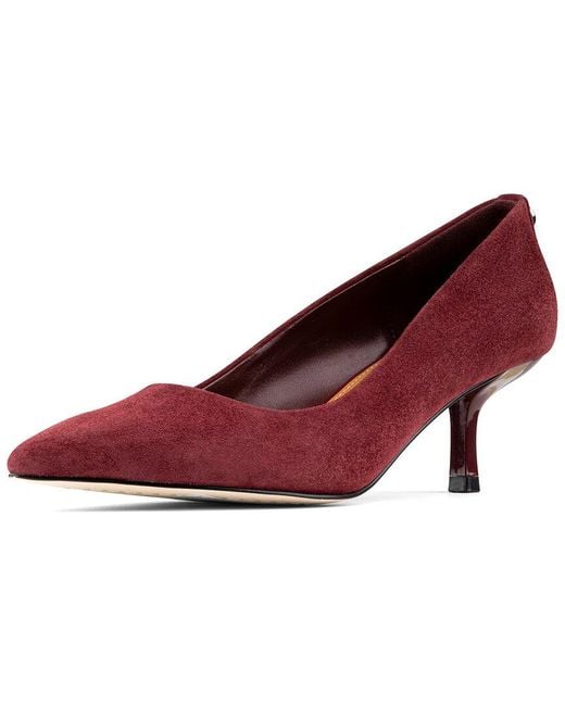 Donald J Pliner Red Calibra Suede Pump