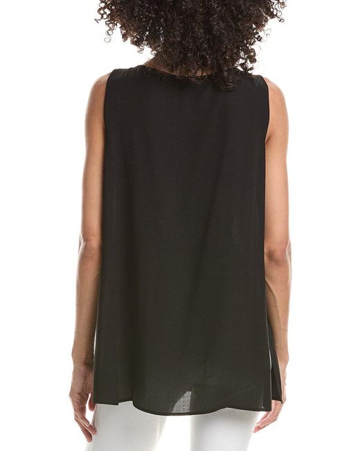 Eileen Fisher Black Silk Tunic