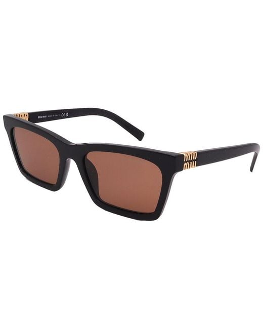 Miu Miu Brown Mu A05S 55Mm Sunglasses