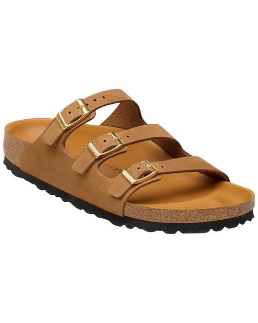 Birkenstock Brown Florida Leather Sandal