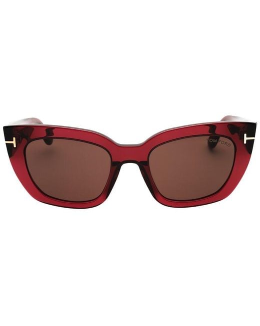 Tom Ford Red Ft1190 53Mm Sunglasses