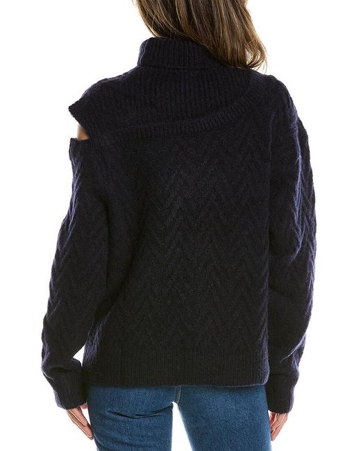 Lea & Viola Black Chunky Wool-Blend Sweater