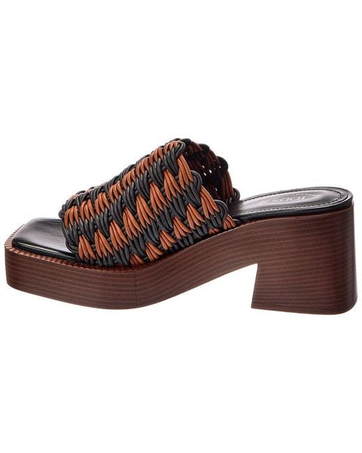 Tod's Brown Leather Sandal