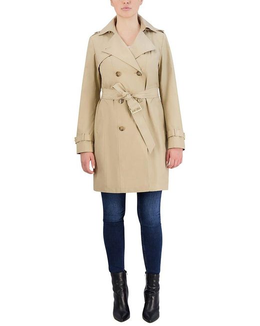 Cole Haan Natural Classic Double-breasted Trench Coat