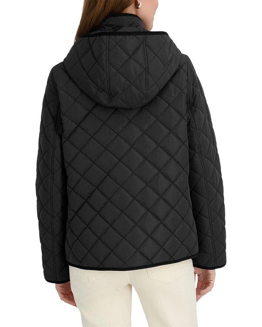 Tahari Black Rosie Quilted Jacket