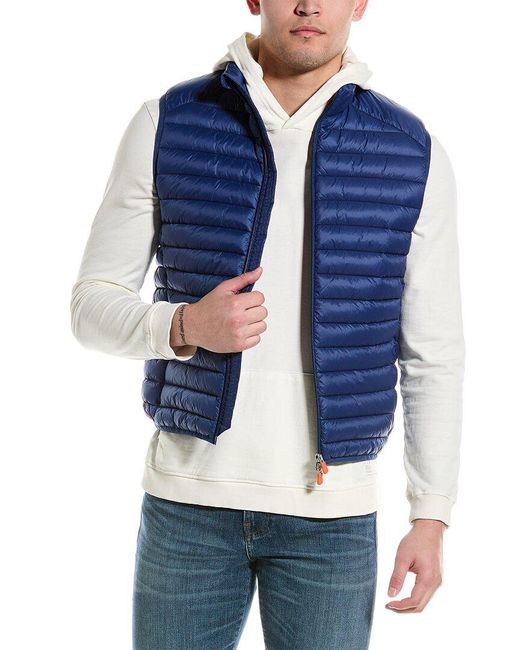 Save The Duck Blue Adam Vest for men