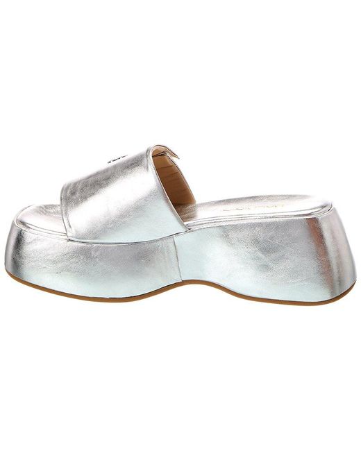 Baldini White Leather Sandal