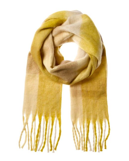 La Fiorentina Yellow Plush Scarf