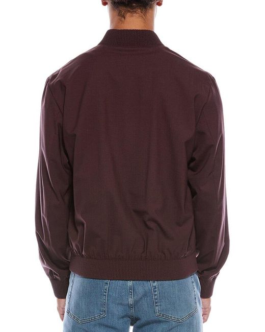 Boss Purple Hanry Wool-Blend Jacket for men