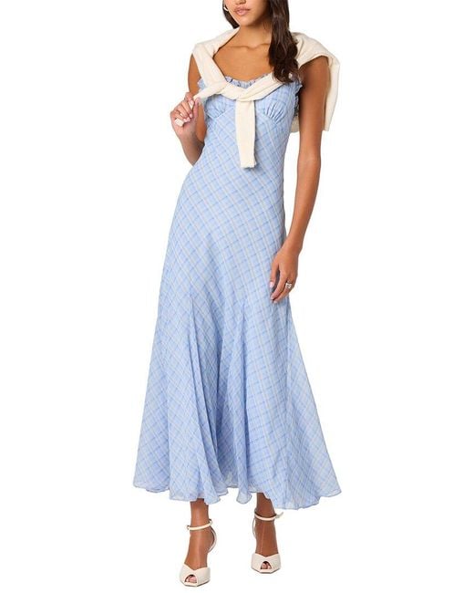 Astr Blue Maeryn Maxi Dress
