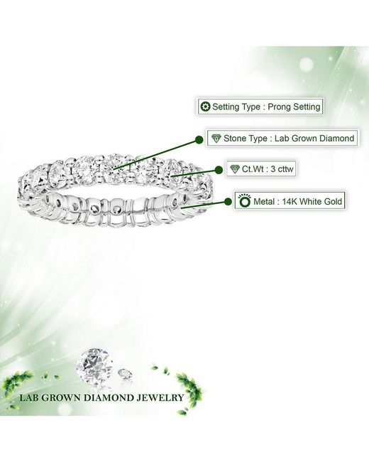 Amairah White 14K 3.00 Ct. Tw. Lab-Grown Diamond Eternity Ring
