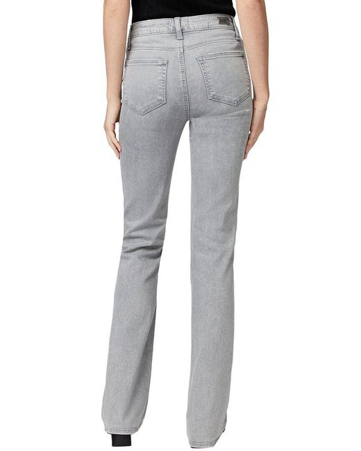PAIGE Gray Laurel Canyon Seamed Cp Grey Skies High-rise Bootcut Jean