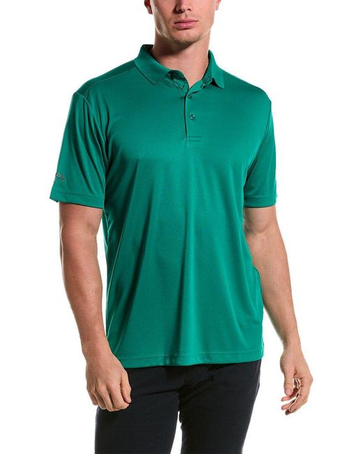 Callaway Apparel Green Tournament Polo Shirt for men