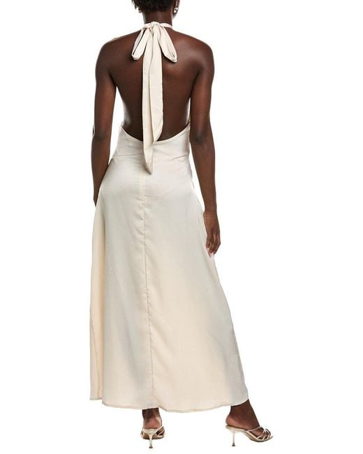 IPPONELLI Natural Halter Midi Dress