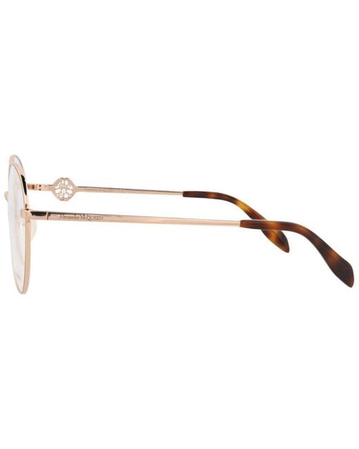 McQueen Metallic Am0291O 55Mm Optical Frames