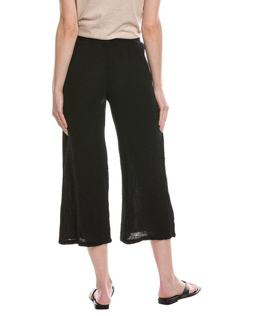 Michael Stars Black Petite Medina Smocked Waist Cropped