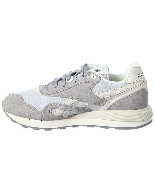 Reebok White Classic Nylon & Suede 89 Sneaker