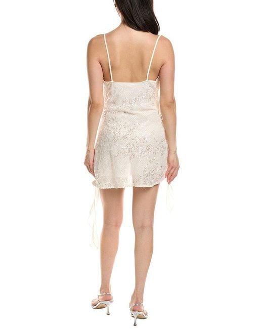 Moonsea White Sequin Mini Dress