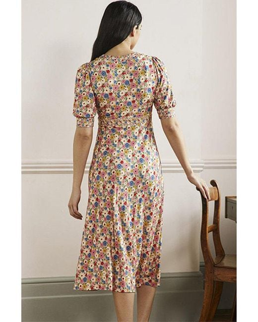 Boden Natural Eva Jersey Midi Dress