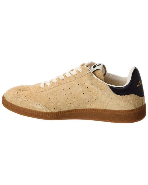 Isabel Marant Natural Bryce Suede & Leather Sneaker