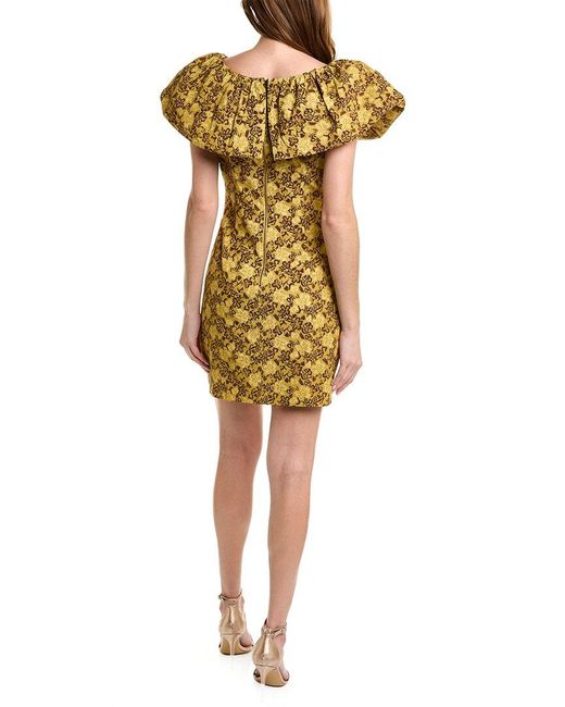 Ted Baker Yellow Ondina Mini Dress