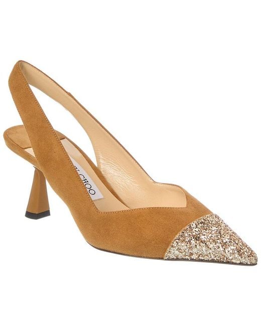 Jimmy Choo Metallic Suede Pump