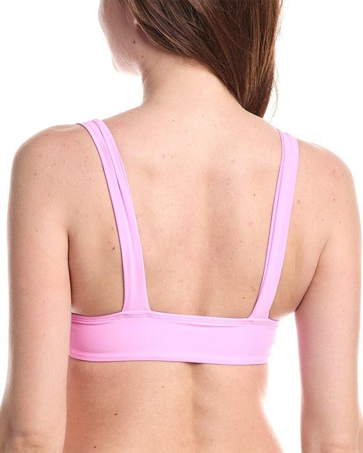 VYB Pink Tori Wide Strap Swim Top