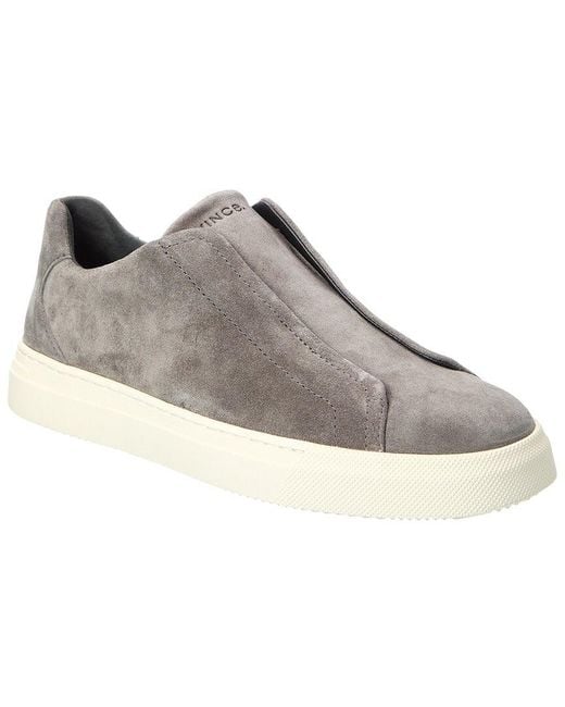 Vince Men\'s Slip-On Suede Shoes - Gray Vince Sean Slip-On Sneaker - Men main image 2