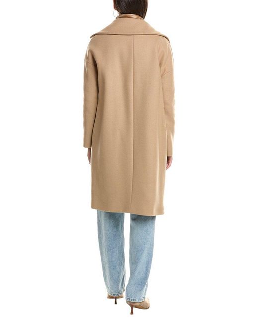Herno Blue Wool-Blend Coat