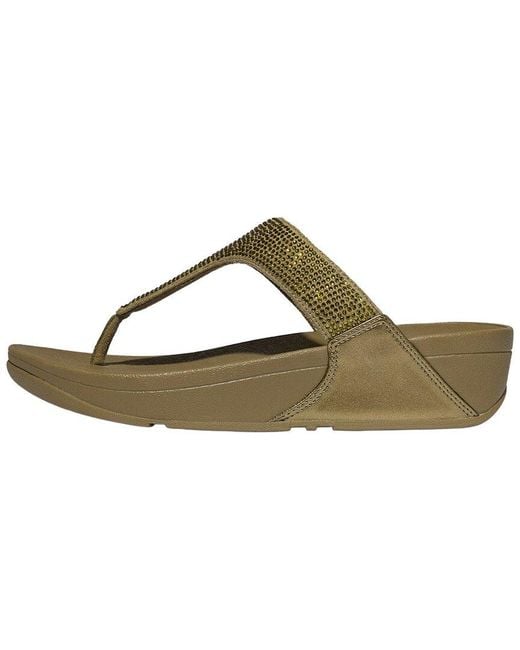 Fitflop Green Lulu Embellished Sandals
