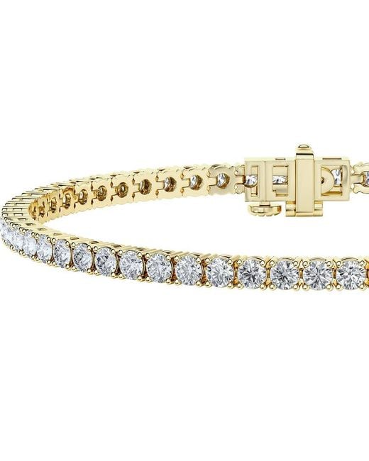 Lab Grown Diamonds White 14K 5.00 Ct. Tw. Lab-Grown Diamond Tennis Bracelet