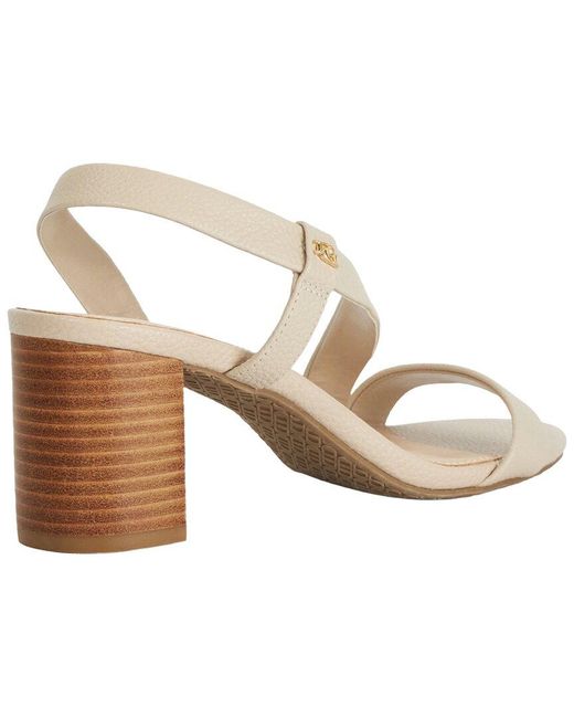 Dune Natural Jestered Leather Sandal