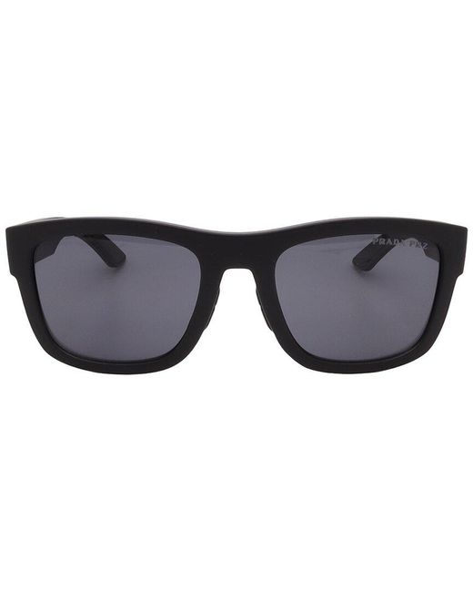 Prada Black Ps01Zsf 56Mm Polarized Sunglasses for men