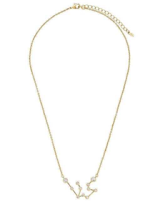 Sterling Forever Metallic 14K Cz When Stars Align' Constellation Necklace