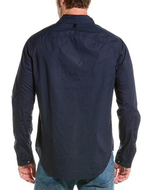 Rag & Bone Blue Flight Paper Shirt Jacket for men