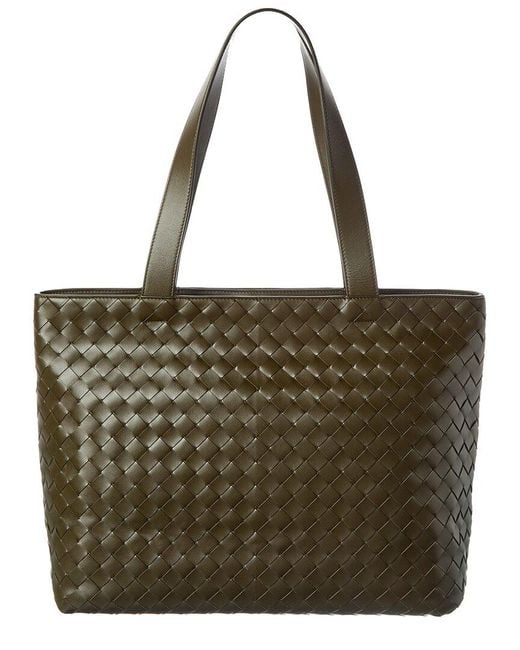 Bottega Veneta Brown Intrecciato Leather Tote