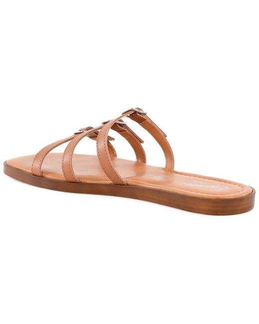 Seychelles Pink Buckle Leather Sandal