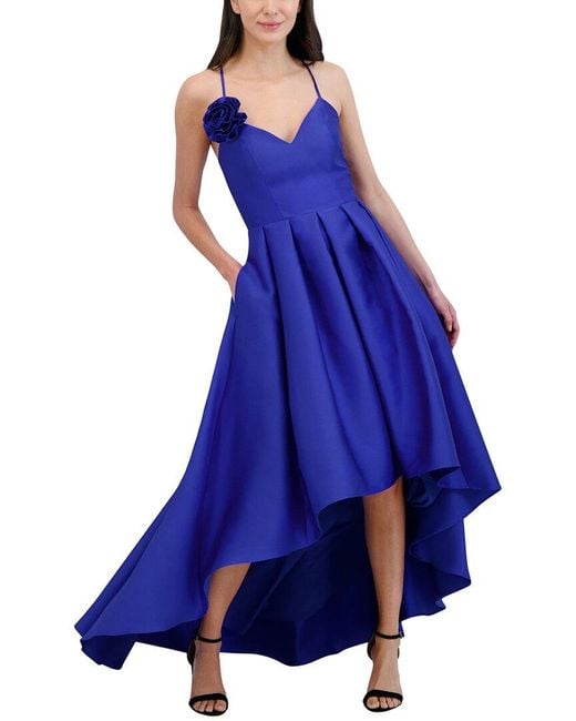 Eliza J Blue Hi-Lo Maxi Dress
