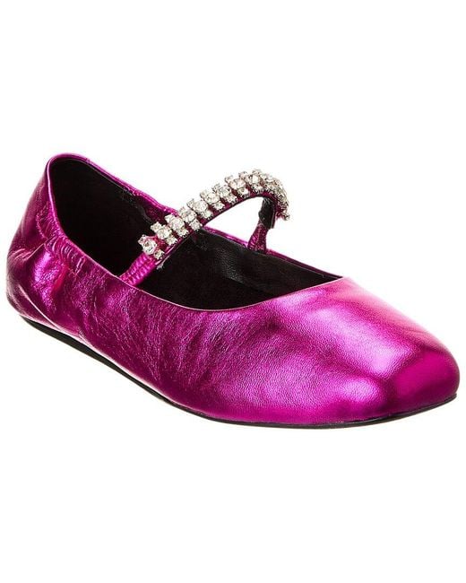 Seychelles Purple Far Too Kind Leather Flat