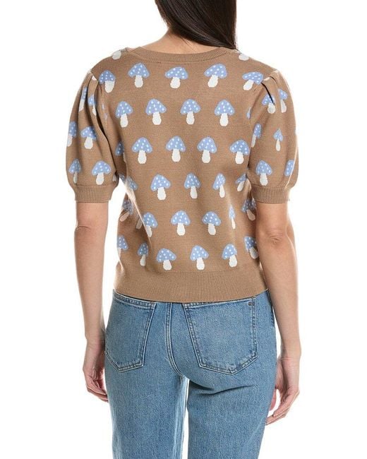NVLT Blue Jacquard Cardigan