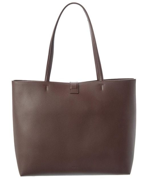 Furla Mianova Leather Tote in Brown | Lyst