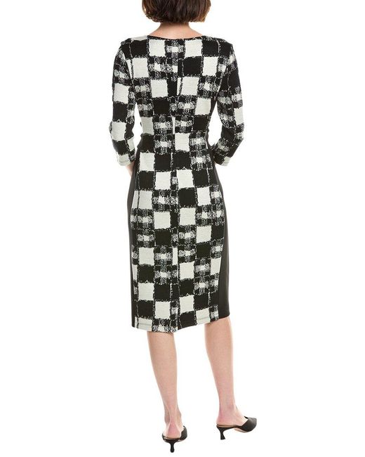Joseph Ribkoff Black Waist-Tie Midi Dress