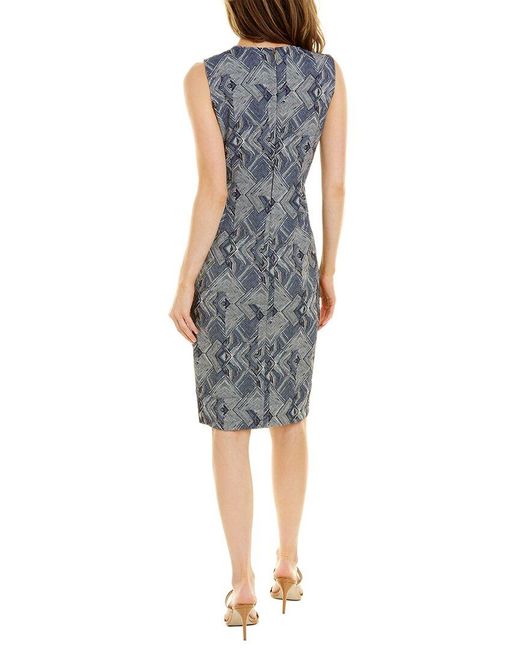 Donna Karan Zip Front Sheath Dress in 