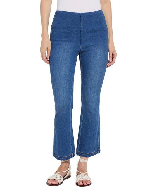 Lyssé Blue Jade Stretch Tencel Flare Jean