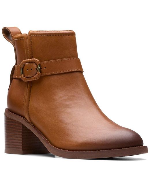 Clarks Brown Chamberly Trim Leather Boot