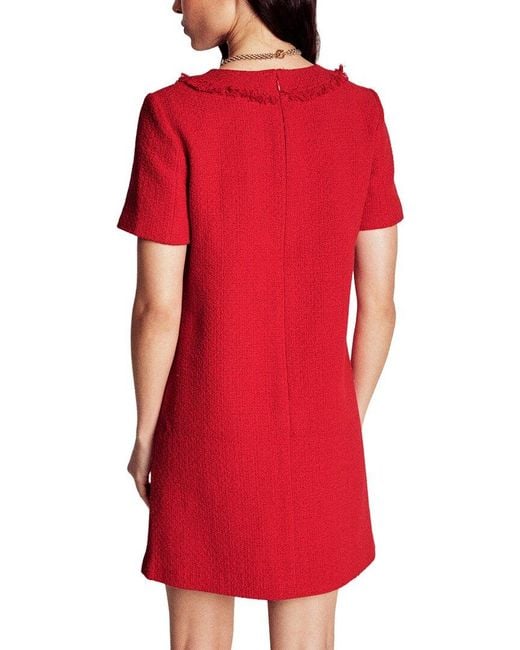 Boden Red Evita Shift Dress